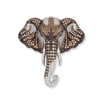 Kumba Elefanten Anhänger / Brosche